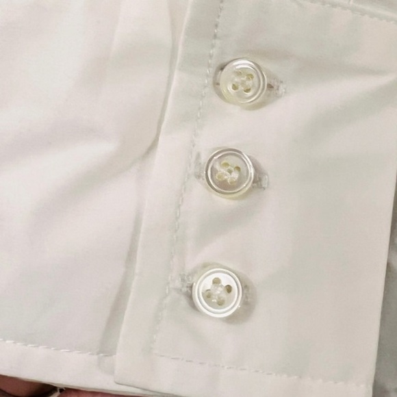 J. McLaughlin NWT Flannery Button Down Blouse in White Size XS - Picture 4 of 4